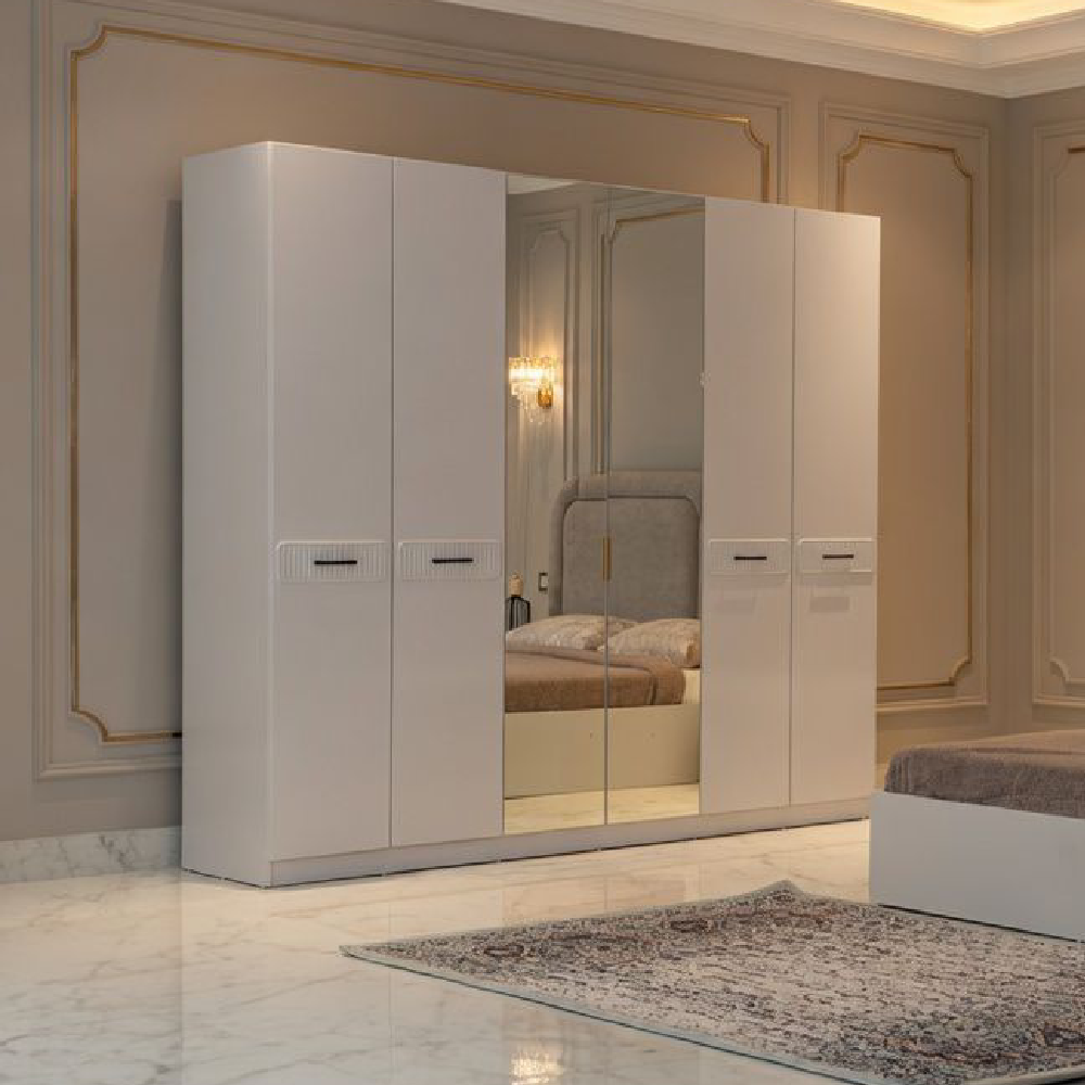 Nilufər dolab 4 qapı gri